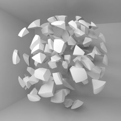 Obraz Abstrakcja eksplozja 3D