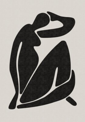 Obraz Abstrakcyjna sylwetka inspirowane Matisse