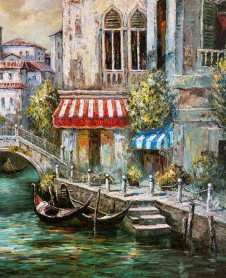 Obraz Architektura i kanał wodny w Wenecji