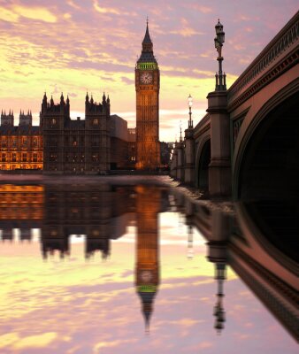 Obraz Architektura Londynu wieczorem