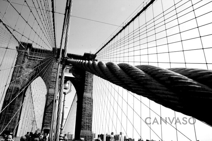 Obraz Architektura mostu Brooklyn Bridge