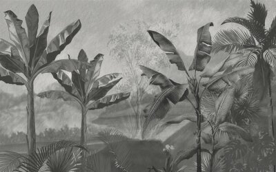 Obraz Bananowce w tropikalnej dżungli