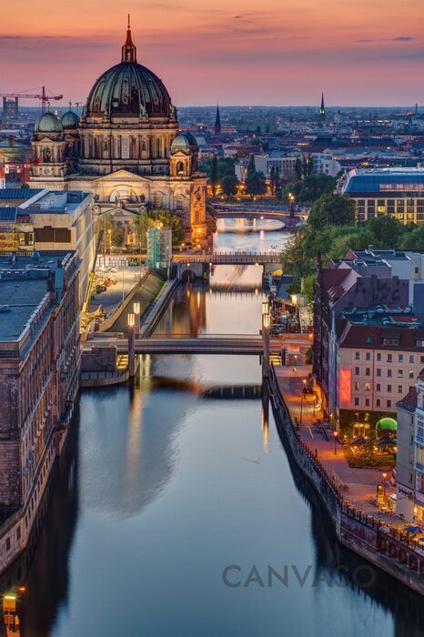 Obraz Berlin o zachodzie słońca