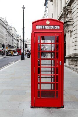 Obraz Brytyjska budka telefoniczna Londyn