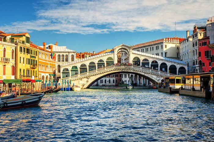 Obraz Canal Grande i Most Rialto w Wenecji