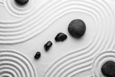 Obraz Czarne kamienie medytacja