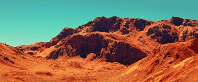 Obraz Diuny na pustyni na Marsie