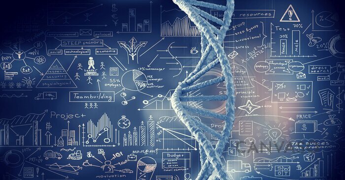 Obraz DNA zdrowego człowika