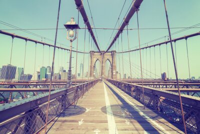 Obraz Droga przez most Nowy Jork