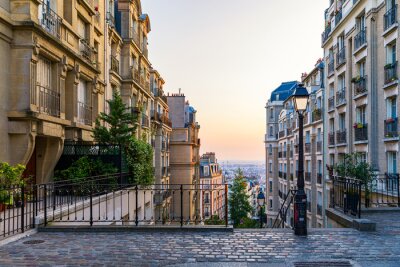 Obraz Dzielnica Montmartre w Paryżu