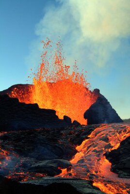 Obraz Erupcja wulkanu