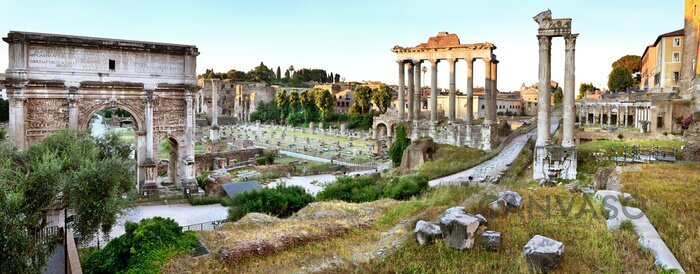 Obraz Forum Romanum wieczorem