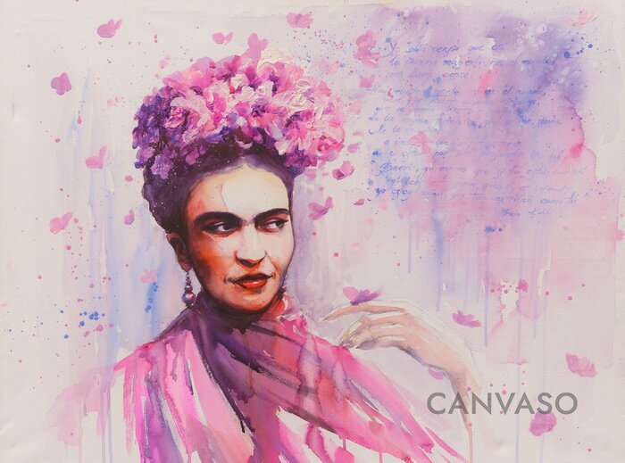 Obraz Frida Kahlo akwarelowy portret