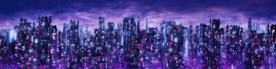Obraz Futurystyczna panorama miasta