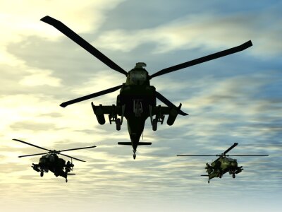 Obraz Helikoptery apache