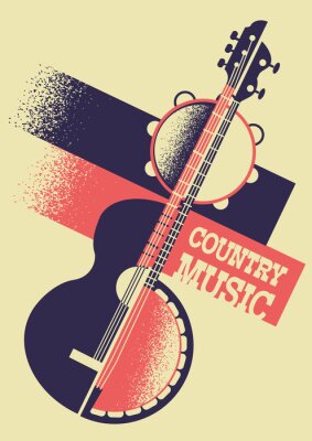 Obraz Instrumenty muzyki country