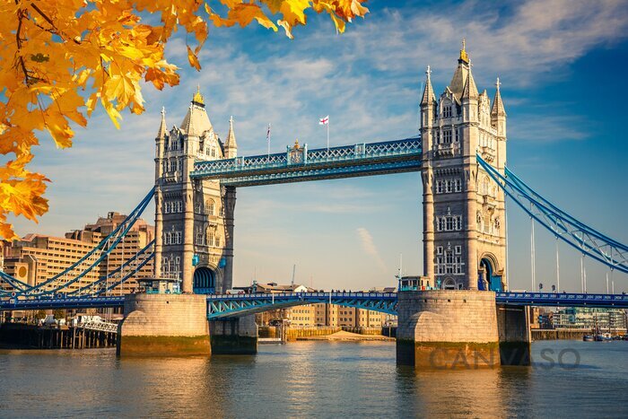 Obraz Jesień w Londynie na moście Tower Bridge