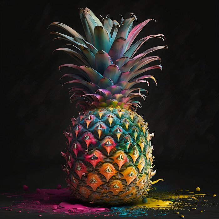 Obraz Kolorowy ananas