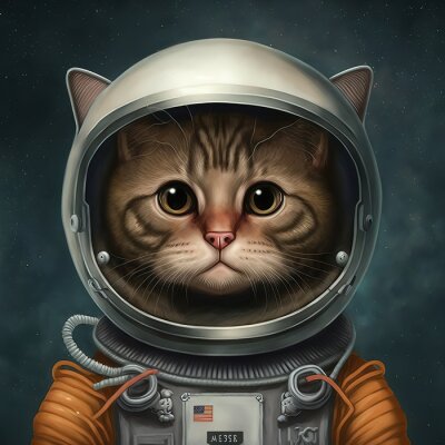 Obraz Kosmiczny kotek