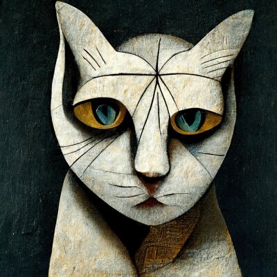 Obraz Kot w stylu Picasso