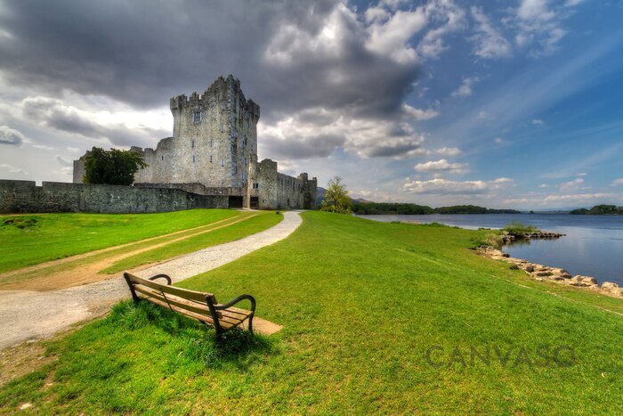 Obraz Krajobraz Ross Castle w Irlandii