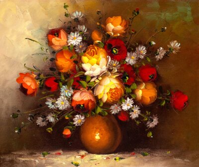 Obraz Kwiaty w wazonie
