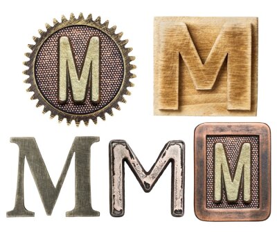 Obraz Litera alfabetu M