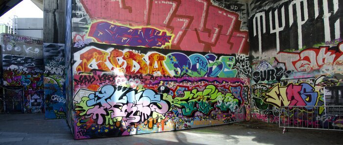 Obraz Londyn graffiti w skateparku