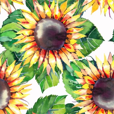 Obraz Malowniczy detal ze słonecznikami