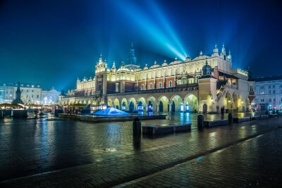 Miasto nocą Kraków