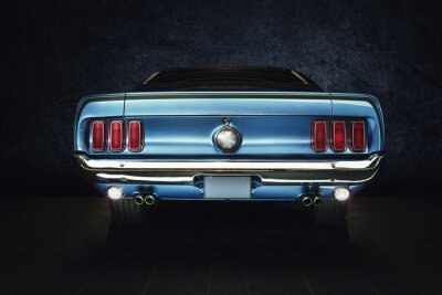 Obraz Mustang w błękicie
