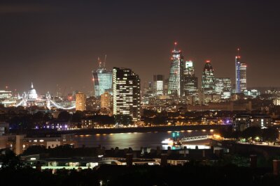 Obraz Nocna panorama Londynu
