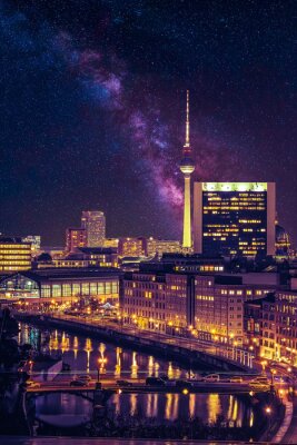 Obraz Nocny widok na Berlin