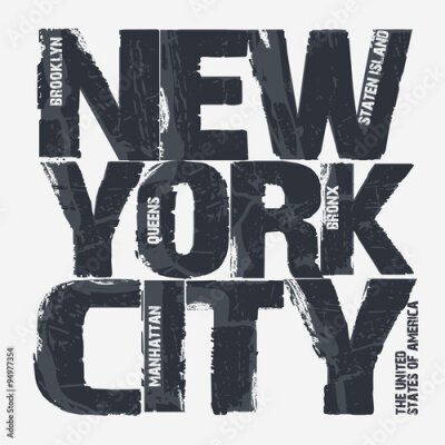 Obraz Nowy Jork duże napisy