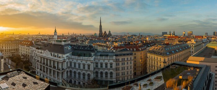 Obraz Panorama zabytkowy Wiedeń