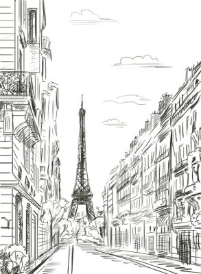 Obraz Paryska uliczka
