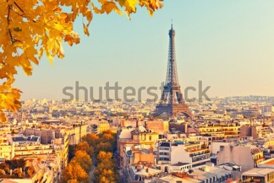 Obraz Paryż Wieża Eiffla jesienią