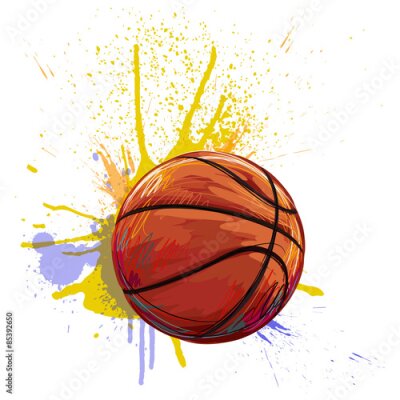 Obraz Piłka koszykówka
