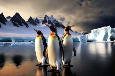 Obraz Pingwiny na Antarktydzie