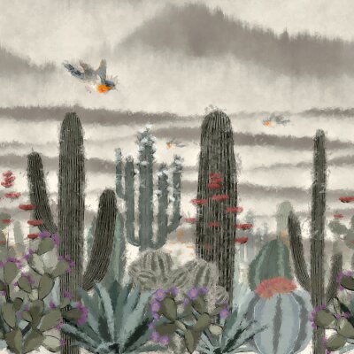 Obraz Plantacja kaktusów