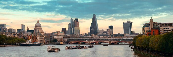 Obraz Pochmurna panorama Londynu