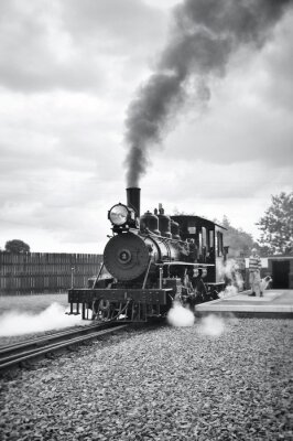 Obraz Pociąg czarno-biały