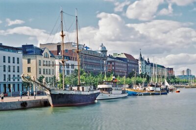 Obraz Port w mieście