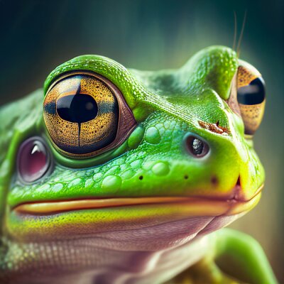 Obraz Portret żaby