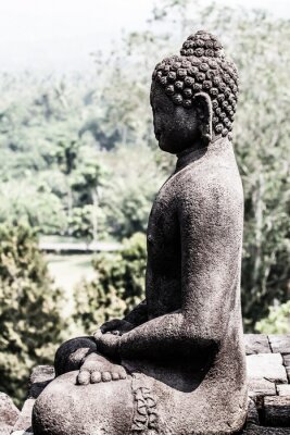 Obraz Posąg Buddy w Indonezji