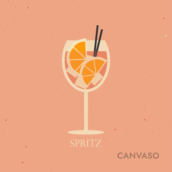 Obraz Retro koktajl Aperol spritz