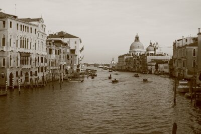 Retro widok na Grand Canal