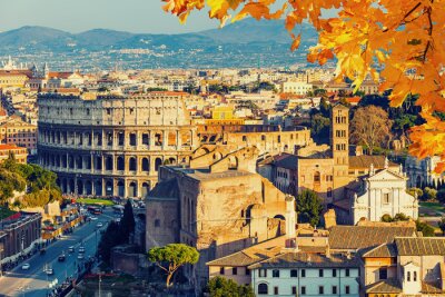 Obraz Rzym i jesienne Koloseum