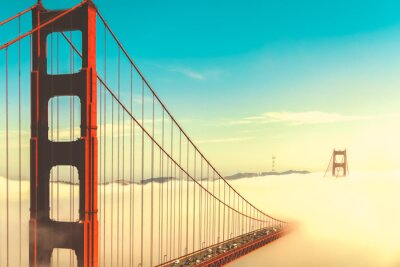 Obraz San Francisco Golden Gate we mgle