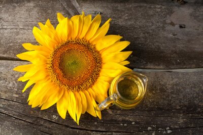 Obraz Słonecznik i szklanka